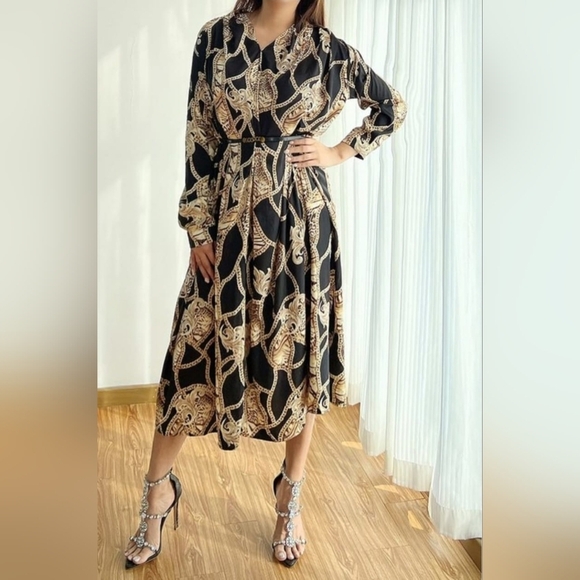 Printed Women's Dresses Size S, M, L - Picture 1 of 2